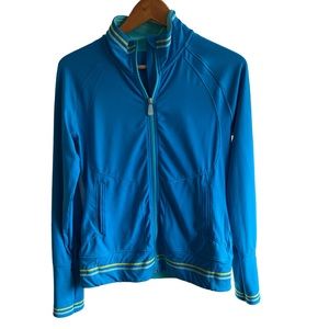 Alo active jacket for women size Small color blue